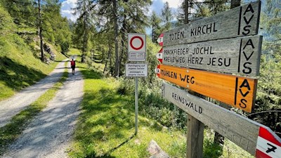 Der Aufstieg zum Totenkirchl ist gut ausgeschildert