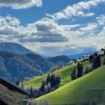 Rückwärtsgewandter Blick auf Afers