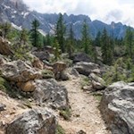 Der Labyrinthsteig zu Füßen des Latemar