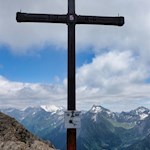 Gipfelkreuz der Amthorspitze