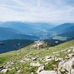 Auf dem Gitschberg erschließt sich ein atemberaubend schöner Panoramablick