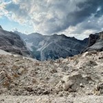 Vista dal Rifugio Giussani sulla valle Travenanzes