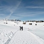 Unsere Winterwanderung im Gadertal führt durch die Störeswiesen