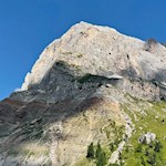 Der Peitlerkofel ist unser steter Wegbegleiter