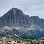 La nostra vista cade sull'imponente Tofana di Rozes