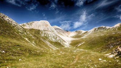 Blick auf die Südostflanke des Muntejela