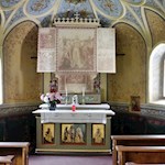 Blick in das Innere der Kapelle St. Salvator