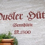 The Dusler mountain hut is situated at 1800 m above sea level