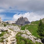 Am Fuße des Rosengarten thront die Rotwandhütte
