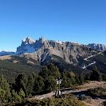 Blick auf die Geisler und die Seceda