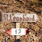 Auf dem Weg Nr. 12 zurück nach St. Leonhard
