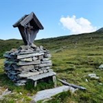 Auf dem 2.277 m hohen Gorner Joch