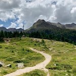 Vom Staller Sattel führt der Weg Nr. 11 am Heldenkreuz vorbei zum Alpengasthaus Obersee