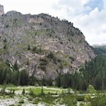 Blick ins Langental vom etwas höher gelegenen Wanderweg
