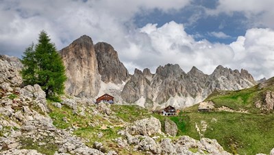 Rotwandhütte und Baita Marino Pederiva