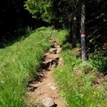 Die Wanderung zum Puntleider See ist bestens markiert