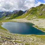 Der Eisbruggsee in den Pfunderer Bergen