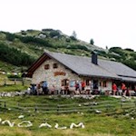 The rustic Langalm mountain hut