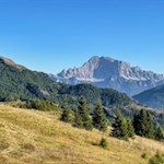 Vor uns erhebt sich die Civetta