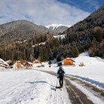 Hinter den Höfen beginnt der eigentliche Wanderweg zur Hofstatt Alm
