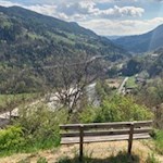 Aussichtsbank zwischen Klausen und Villanders