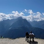 Romantische Aussicht auf dem Karnischen Höhenweg