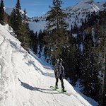 Selbst Snowboarder sind hier anzutreffen