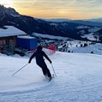 Auch Skifahrer kehren gerne in die Masarè Hütte ein