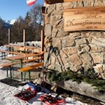 Auch bei Schneeschuhwanderern erfreut sich die Kreuzwiesenalm großer Beliebtheit