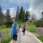 Von der Rittner Seilbahn folgt die Wanderung zunächst einem asphaltierten Sträßchen