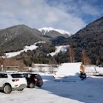 Die Wanderung zur Hofstatt Alm beginnt auf dem Parkplatz bei Antholz Niedertal
