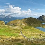 Die Oberkaser-Alm liegt an den Spronser Seen