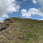 Die letzten Anstiegsmeter auf die Medalges-Spitze
