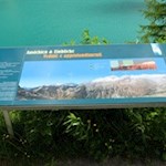 Diese Informationstafel gewährt interessante Einblicke in die umliegende Gletscherwelt