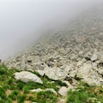 Geröllfeld vor dem Kompfoßsee