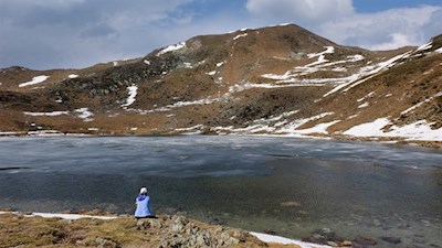 Rast an den stillen Ufern des Grünbachsees