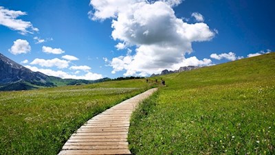 Auf dem Weg zur Sanon Hütte