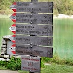 Lago di Landro lake is the starting point of several hikes