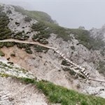 Westseitiger Abstieg vom Piz da Peres