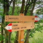 Die Wanderung von Sterzing nach Thuins und Telfes ist gut ausgeschildert