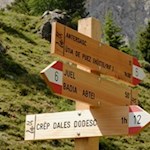 Vom unberührten Antersasc führt der Wanderpfad Nr. 12 auf den Zwölferkofel 