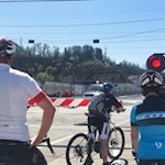 Bahnübergang in der Nähe des Bahnhofes Sigmundskron