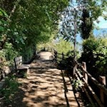 Längs des Algunder Waalweges laden zahlreiche Bänke zum Verweilen ein