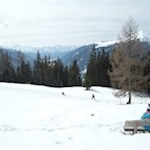 Aussichtsbank unterhalb der Uwaldalm