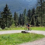 Auch Mountainbiker suchen die Göge Alm gerne auf