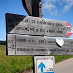 Die Wanderung zur Sanon Hütte ist bestens ausgeschildert
