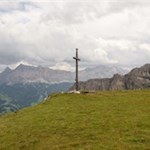 Blick auf den Heiligkreuzkofel vom Zwölferkofel
