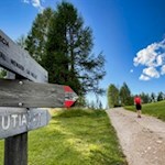 Die Wanderung zur Ütia da Rit ist gut ausgeschildert