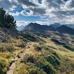 Mit Blick auf das Saxenle zum Wasserfaller See