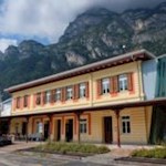 Das einstige Bahnhofsgebäude in Riva